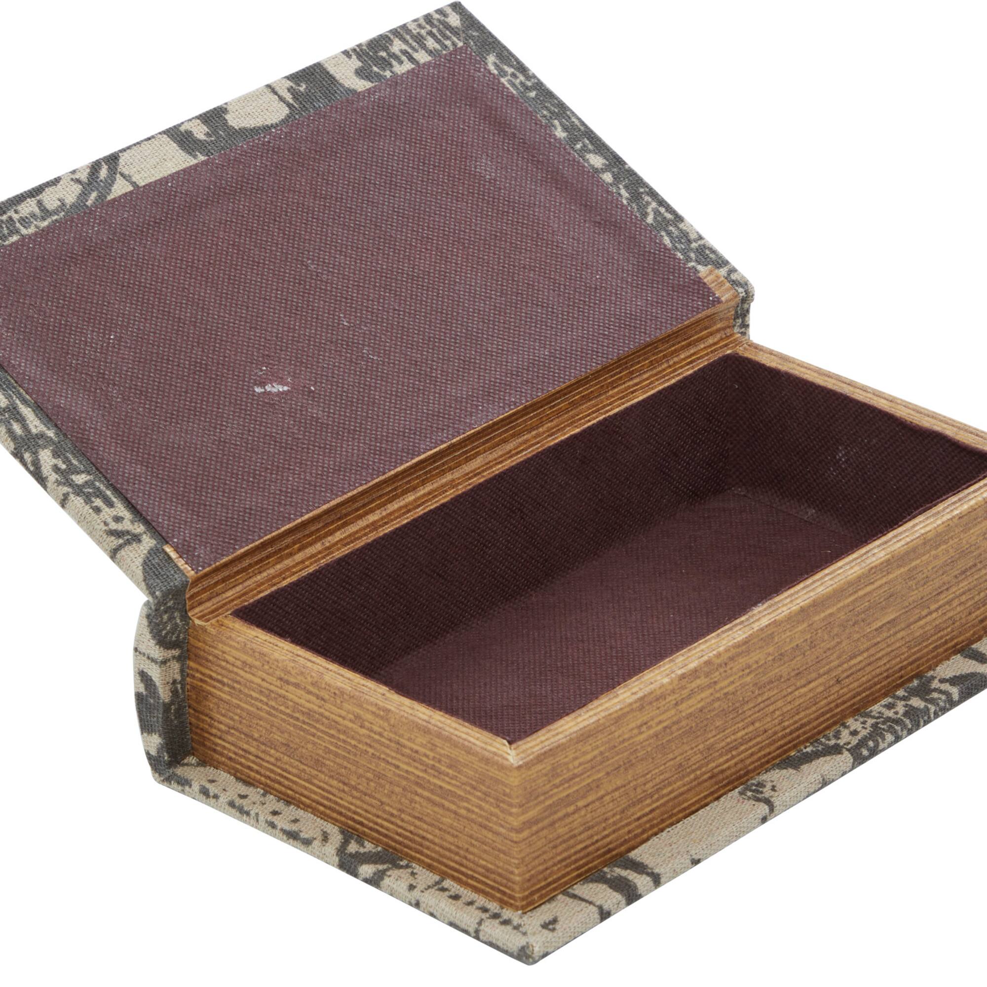 World Map Wooden Traditional Book Box Set